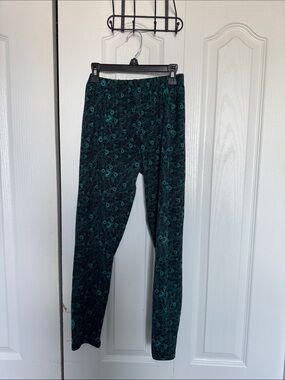 Women’s Sweetlegs Teal Peacock Print Leggings - Brand